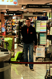 Dennis Steinbrecher beim Arbeiten