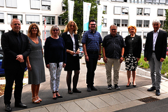 Gruppenfoto mit Vertretern des Integrationsamtes und den Inklusionsberatern der Industrie- und Handelskammer und der Handwerkskammer