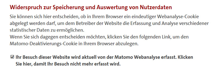 Screenshot Widerspruchs-Cookie