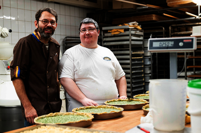 Die Chemie stimmt: Inhaber Klaus Denninger und Marc Mölkner Inhaber Klaus Denninger und Marc Mölkner