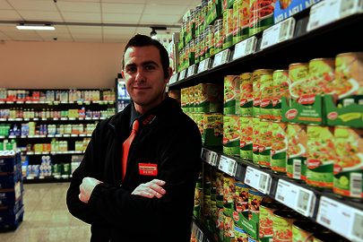 Dennis Steinbrecher beim Arbeiten