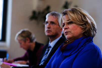 Gruppenbild vom Jahresgespräch bei der DBS