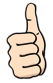 Daumen hoch Daumen hoch